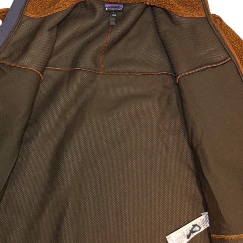 Patagonia Classic Retro-X Fleece Jacket Hiking Mens Small Brown Tan 23056 NEW - Picture 4 of 6